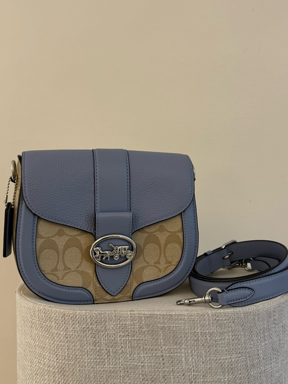 Coach Georgie Saddle Bag - blue colorway